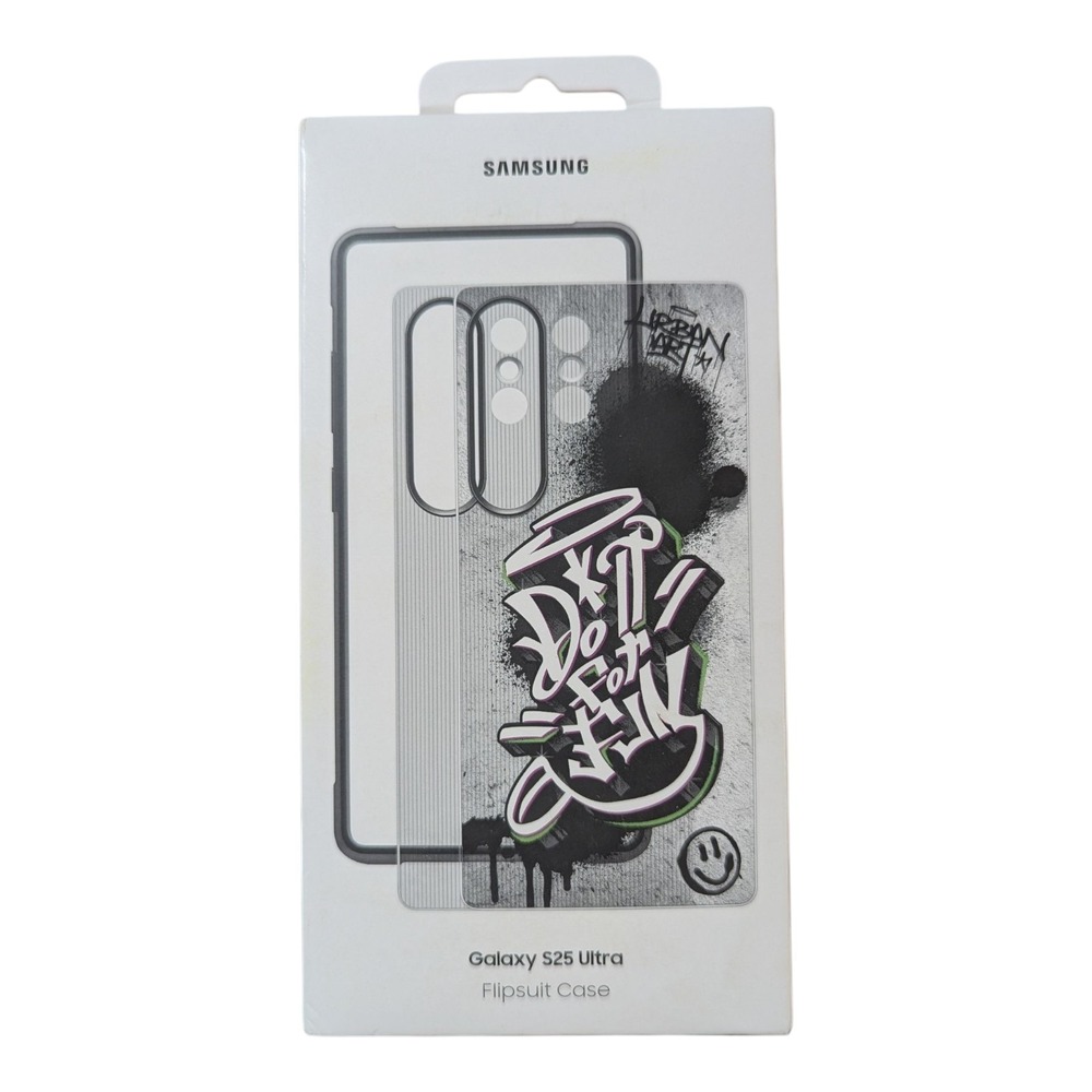 P8-N Samsung Official Flipsuit Case for Galaxy S25 Ultra - Black/Clear